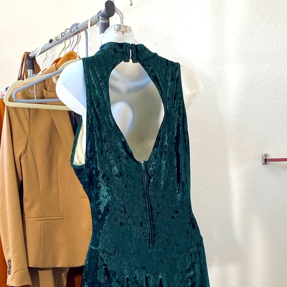 VTG Crushed Velvet Jumpsuit - Picture 4 of 8